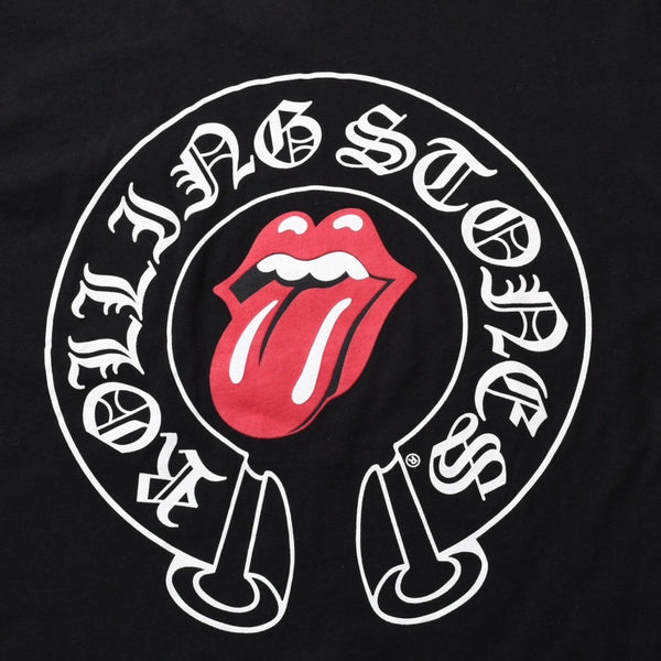 CHROME HEARTS クロムハーツ ザ ローリング・ストーンズ コラボレーションTシャツ ポケットTシャツ リップ&タン XLサイズ 美品 中古 4a003779