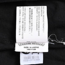 Load image into Gallery viewer, CHROME HEARTS クロムハーツ ザ ローリング・ストーンズ コラボレーションTシャツ ポケットTシャツ リップ&amp;タン ホースシュー スクロールラベル ベロマーク ブラック XLサイズ 美品 中古 4a003779