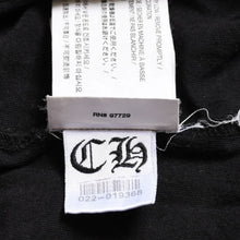 Load image into Gallery viewer, CHROME HEARTS クロムハーツ ザ ローリング・ストーンズ コラボレーションTシャツ ポケットTシャツ リップ&amp;タン ホースシュー スクロールラベル ベロマーク ブラック XLサイズ 美品 中古 4a003779