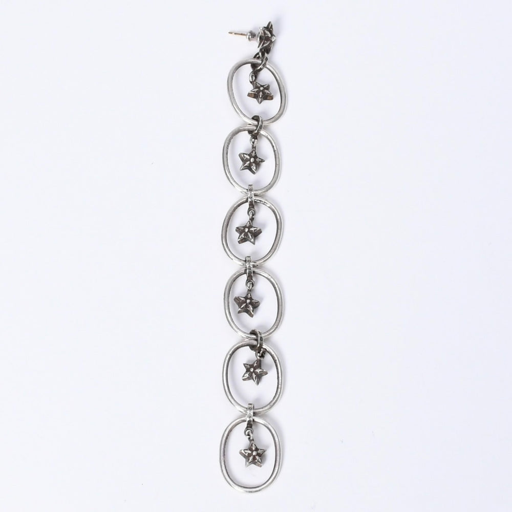 Very good condition CHROME HEARTS PAPER OVAL STAR DROP paper oval star drop earrings Weight approx. 13.14g One ear Used 4a003613