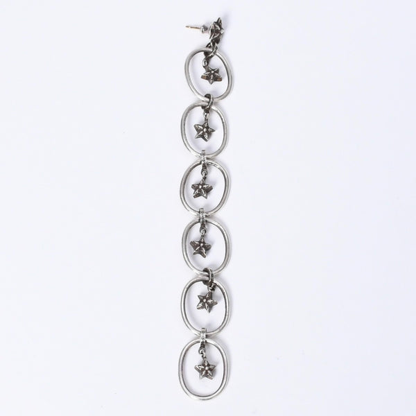 Very good condition CHROME HEARTS PAPER OVAL STAR DROP paper oval star drop earrings Weight approx. 13.14g One ear Used 4a003613