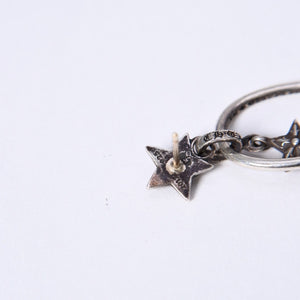 Very good condition CHROME HEARTS PAPER OVAL STAR DROP paper oval star drop earrings Weight approx. 13.14g One ear Used 4a003613