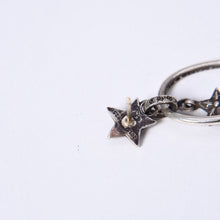 Load image into Gallery viewer, 極美品 CHROME HEARTS クロムハーツ PAPER OVAL STAR DROP ペーパーオーバルスター ドロップピアス 重量約13.14g 片耳用 中古 4a003613