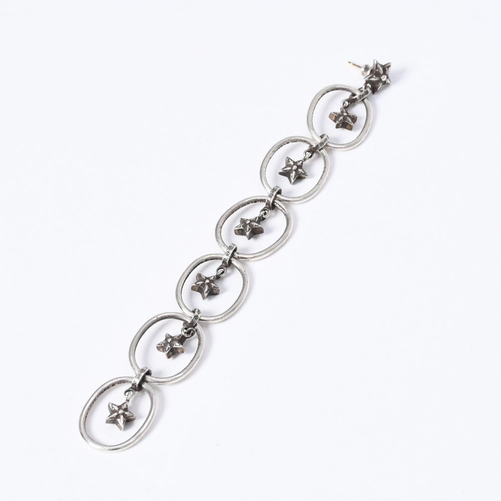 Very good condition CHROME HEARTS PAPER OVAL STAR DROP paper oval star drop earrings Weight approx. 13.14g One ear Used 4a003613