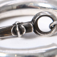 Load image into Gallery viewer, 極美品 CHROME HEARTS クロムハーツ HOOP FAT SML STACK CHCRS CHクロス フープピアス 重量約14.46g シルバー925 片耳用 中古 4a003607
