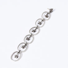 Load image into Gallery viewer, 極美品 CHROME HEARTS クロムハーツ PAPER OVAL STAR DROP ペーパーオーバルスター ドロップピアス 重量約13.14g 片耳用 中古 4a003613