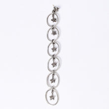 Load image into Gallery viewer, 極美品 CHROME HEARTS クロムハーツ PAPER OVAL STAR DROP ペーパーオーバルスター ドロップピアス 重量約13.00g 片耳用 中古 4a003632