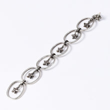 Load image into Gallery viewer, 極美品 CHROME HEARTS クロムハーツ PAPER OVAL STAR DROP ペーパーオーバルスター ドロップピアス 重量約13.00g 片耳用 中古 4a003632