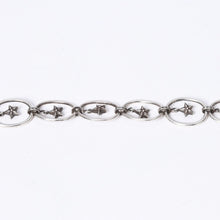 Load image into Gallery viewer, 極美品 CHROME HEARTS クロムハーツ PAPER OVAL STAR DROP ペーパーオーバルスター ドロップピアス 重量約13.00g 片耳用 中古 4a003632