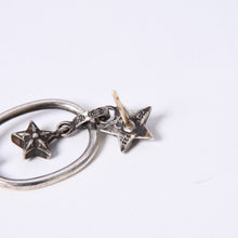 Load image into Gallery viewer, 極美品 CHROME HEARTS クロムハーツ PAPER OVAL STAR DROP ペーパーオーバルスター ドロップピアス 重量約13.00g 片耳用 中古 4a003632