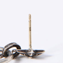 Load image into Gallery viewer, 極美品 CHROME HEARTS クロムハーツ PAPER OVAL STAR DROP ペーパーオーバルスター ドロップピアス 重量約13.00g 片耳用 中古 4a003632