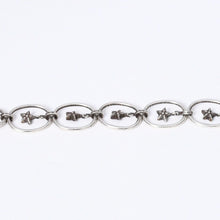 Load image into Gallery viewer, 極美品 CHROME HEARTS クロムハーツ PAPER OVAL STAR DROP ペーパーオーバルスター ドロップピアス 重量約13.14g 片耳用 中古 4a003613