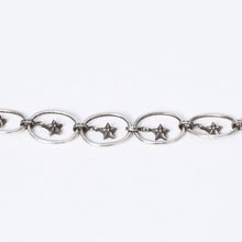 Load image into Gallery viewer, 極美品 CHROME HEARTS クロムハーツ PAPER OVAL STAR DROP ペーパーオーバルスター ドロップピアス 重量約13.14g 片耳用 中古 4a003613