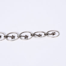 Load image into Gallery viewer, 極美品 CHROME HEARTS クロムハーツ PAPER OVAL STAR DROP ペーパーオーバルスター ドロップピアス 重量約13.14g 片耳用 中古 4a003613
