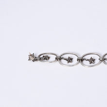 Load image into Gallery viewer, 極美品 CHROME HEARTS クロムハーツ PAPER OVAL STAR DROP ペーパーオーバルスター ドロップピアス 重量約13.14g 片耳用 中古 4a003613