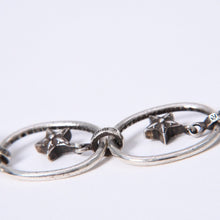 Load image into Gallery viewer, 極美品 CHROME HEARTS クロムハーツ PAPER OVAL STAR DROP ペーパーオーバルスター ドロップピアス 重量約13.14g 片耳用 中古 4a003613