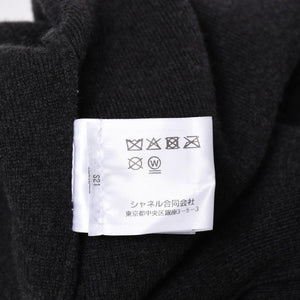 New and unused CHANEL 22AW Cashmere Knit Cardigan P72997K10494 Size 38 Here Mark Glitter Charcoal Used 4a003614
