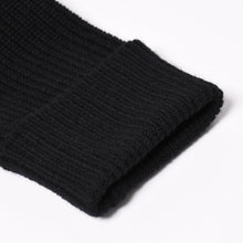 Load image into Gallery viewer, 新品未使用 CHROME HEARTS クロムハーツ ハーフジップニットセーター カシミヤ シルバー925 Mサイズ ニット ラムレザー ダガー CHクロスパッチ スクロールラベル 中古 4a003755