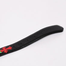Load image into Gallery viewer, 極美品 CHROME HEARTS クロムハーツ シルバー 3PC ローラー ベルト ブラック マルチカラー サイズ34 レザー 中古 4a003758