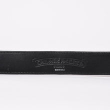 Load image into Gallery viewer, 極美品 CHROME HEARTS クロムハーツ シルバー 3PC ローラー ベルト ブラック マルチカラー サイズ34 レザー 中古 4a003758