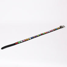 Load image into Gallery viewer, 極美品 CHROME HEARTS クロムハーツ シルバー 3PC ローラー ベルト ブラック マルチカラー サイズ34 レザー 中古 4a003758
