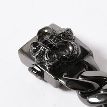 画像をギャラリービューアに読み込む, CHROME HEARTS クロムハーツ BSフレア ブラックロジウム ブラックダイヤ IDブレスレット 重量80.69g 全長18cm 2005/.925刻印 美品 中古 4a003753