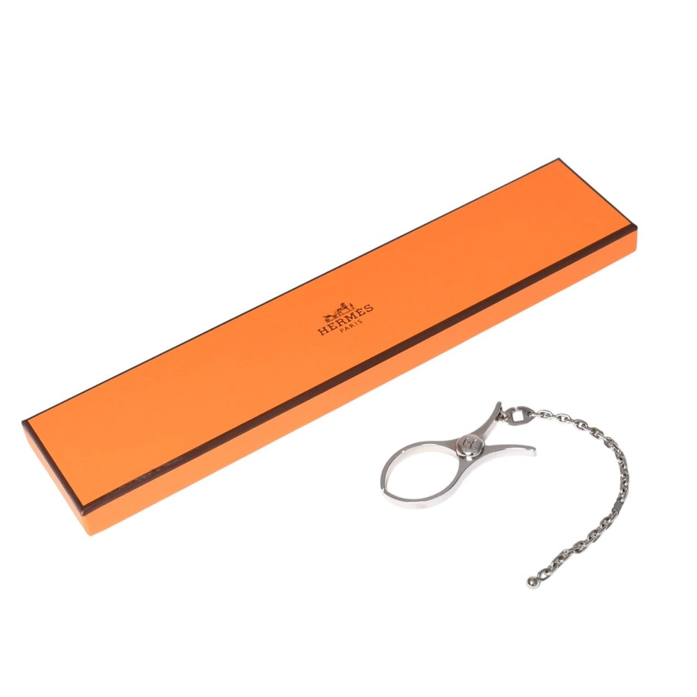 極美品 HERMES エルメス フィルー グローブホルダー シルバー 手袋ホルダー パラディウム 中古 4a003618