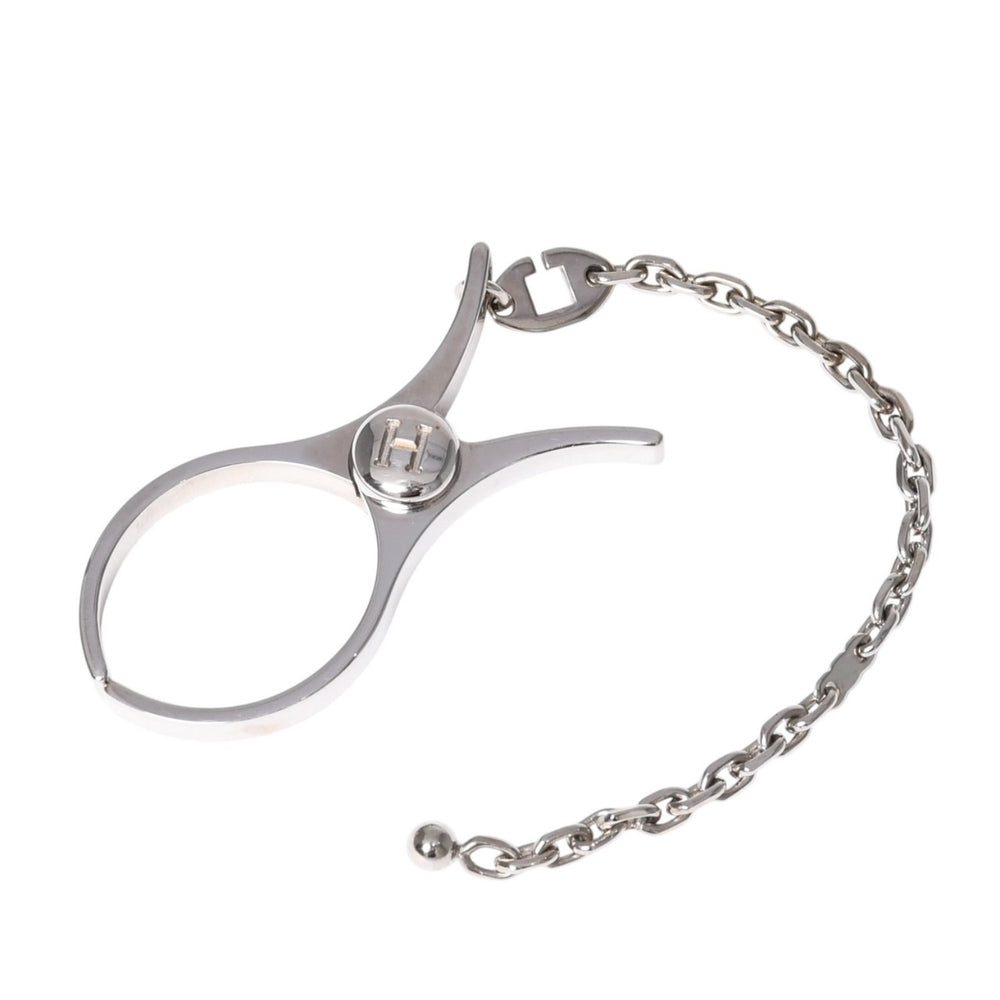 極美品 HERMES エルメス フィルー グローブホルダー シルバー 手袋ホルダー パラディウム 中古 4a003618