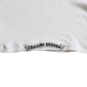 CHROME HEARTS Tank Top Old Chrome White Celtic Cross Scroll Label Good Condition Used 4a003629