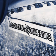 画像をギャラリービューアに読み込む, 極美品 ROCAWEAR ロカウェア BOXING ボクシングリング柄 ブルー ホワイト ネイビー 総柄 シャツ 半袖シャツ サイズXXL 中古 4a002724