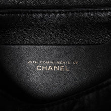 画像をギャラリービューアに読み込む, 新品同様 CHANEL シャネル マトラッセ ベルベット ミニボーリング2wayバッグ ハンドバッグ ショルダーバッグ ミニボストンバッグ ランダム番台 ベルベット レザー ブラック ゴールド金具 中古 4a003638