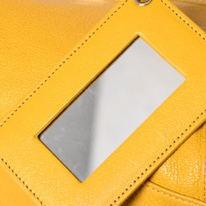 BALENCIAGA Classic Metallic Edge City Handbag Shoulder Bag 390154 Goatskin Yellow Gold Hardware Studs 2way Good Condition Used 4a003657