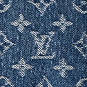 Very good condition LOUIS VUITTON Monogram Denim Baggy GM Shoulder Bag Handbag M95048 Indigo Blue Gold Hardware Used 4a003639