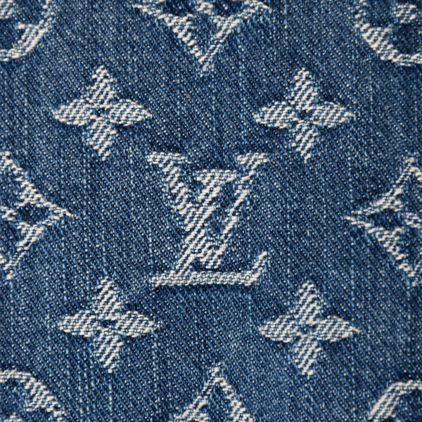 Very good condition LOUIS VUITTON Monogram Denim Baggy GM Shoulder Bag Handbag M95048 Indigo Blue Gold Hardware Used 4a003639