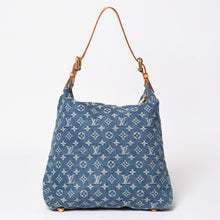 Load image into Gallery viewer, 極美品 LOUIS VUITTON ルイヴィトン モノグラムデニム バギーGM ショルダーバッグ ハンドバッグ M95048 インディゴブルー ゴールド金具 中古 4a003639
