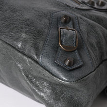 画像をギャラリービューアに読み込む, BALENCIAGA バレンシアガ ザ ファースト ハンドバッグ ショルダーバッグ 103208 ラムスキン ダークグレー メタルブラック金具 2way 美品 中古 4a003641
