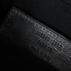 BALENCIAGA The First Handbag Shoulder Bag 103208 Lambskin Dark Gray Metal Black Hardware 2way Good Condition Used 4a003641