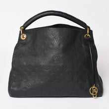 画像をギャラリービューアに読み込む, 極美品 LOUIS VUITTON ルイヴィトン アーツィーMM ワンショルダーバッグ ハンドバッグ M93448 カーフスキン モノグラムアンプラント ブラック ゴールド金具 中古 4a003503