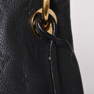 極美品 LOUIS VUITTON ルイヴィトン アーツィーMM ワンショルダーバッグ ハンドバッグ M93448 カーフスキン モノグラムアンプラント ブラック ゴールド金具 中古 4a003503