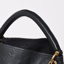 画像をギャラリービューアに読み込む, 極美品 LOUIS VUITTON ルイヴィトン アーツィーMM ワンショルダーバッグ ハンドバッグ M93448 カーフスキン モノグラムアンプラント ブラック ゴールド金具 中古 4a003503