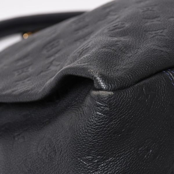 極美品 LOUIS VUITTON ルイヴィトン アーツィーMM ワンショルダーバッグ ハンドバッグ M93448 カーフスキン モノグラムアンプラント ブラック ゴールド金具 中古 4a003503