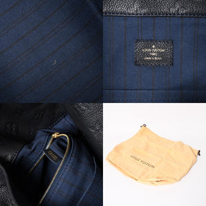 極美品 LOUIS VUITTON ルイヴィトン アーツィーMM ワンショルダーバッグ ハンドバッグ M93448 カーフスキン モノグラムアンプラント ブラック ゴールド金具 中古 4a003503