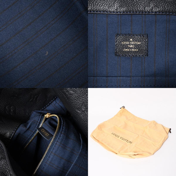 極美品 LOUIS VUITTON ルイヴィトン アーツィーMM ワンショルダーバッグ ハンドバッグ M93448 カーフスキン モノグラムアンプラント ブラック ゴールド金具 中古 4a003503