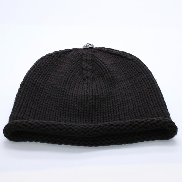 CHROME HEARTS BEANIE CASH CH CROSS CH Cross Beanie Knit Cap Early Model Cross Patch Cashmere Silver 925 Good Condition Used 4a003867
