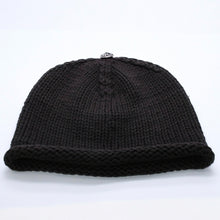 画像をギャラリービューアに読み込む, CHROME HEARTS クロムハーツ BEANIE CASH CH CROSS CHクロス ビーニー ニットキャップ 初期モデル クロスパッチ カシミヤ シルバー925 美品 中古 4a003867