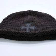 画像をギャラリービューアに読み込む, CHROME HEARTS クロムハーツ BEANIE CASH CH CROSS CHクロス ビーニー ニットキャップ 初期モデル クロスパッチ カシミヤ シルバー925 美品 中古 4a003867
