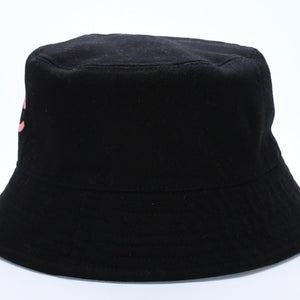 Very good condition CHANEL Cocomark M23A Hat Cotton Black Pink Multicolor Used 4a002780