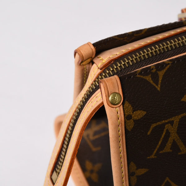 新品同様 LOUIS VUITTON ルイヴィトン モノグラム ポパンクール ハンドバッグ M40009 ロゴ モノグラムキャンバス ブラウン 中古 4a003648