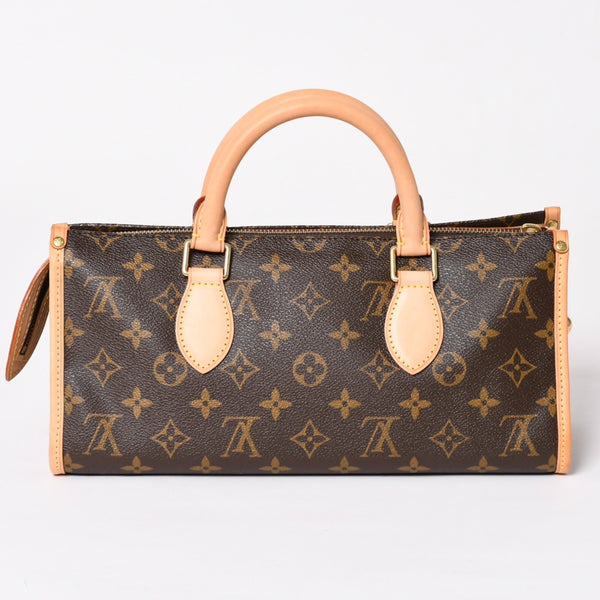 新品同様 LOUIS VUITTON ルイヴィトン モノグラム ポパンクール ハンドバッグ M40009 ロゴ モノグラムキャンバス ブラウン 中古 4a003648