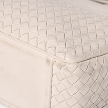 Load image into Gallery viewer, BOTTEGA VENETA ボッテガ ヴェネタ イントレチャート 2WAY バッグ ショルダーバッグ ハンドバッグ オフホワイト ブラック金具 4a003701